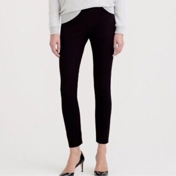J. Crew MINNIE stretch ankle dress pants black style 28432 twill size 4 - Picture 1 of 5